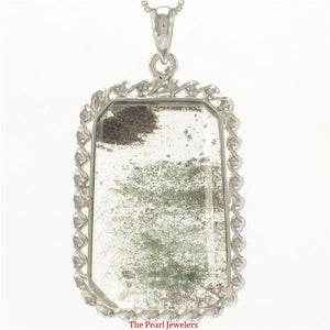 9230188-Natural-Olive-Green-Multi-Inclusion-Quartz-Crystal-Sterling-Silver-Pendant