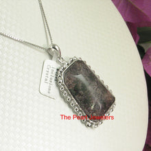 Load image into Gallery viewer, 9230189-Natural-Pink-Olive-Inclusion-Quartz-Crystal-Sterling-Silver-Pendant