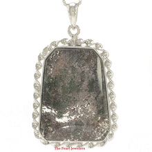 Load image into Gallery viewer, 9230189-Natural-Pink-Olive-Inclusion-Quartz-Crystal-Sterling-Silver-Pendant