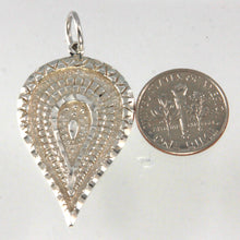 Load image into Gallery viewer, 9230212-Women’s-Sterling-Silver-Pear-Shape-Diamond-Cut-Pendant