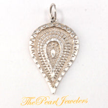 Load image into Gallery viewer, 9230212-Women’s-Sterling-Silver-Pear-Shape-Diamond-Cut-Pendant