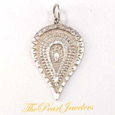 9230212-Women’s-Sterling-Silver-Pear-Shape-Diamond-Cut-Pendant