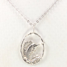 Load image into Gallery viewer, 9230218-Sterling-Silver-Swordfish-Pendant-Charm-Necklace