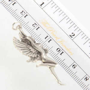 9230220-Sterling-Silver-Winged-Fairy-Pendant-Charm-Necklace