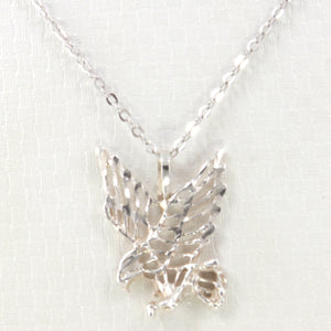 9230222-Sterling-Silver-Diamond-Cut-Hawk-Eagle-Pendant-Charm-Necklace