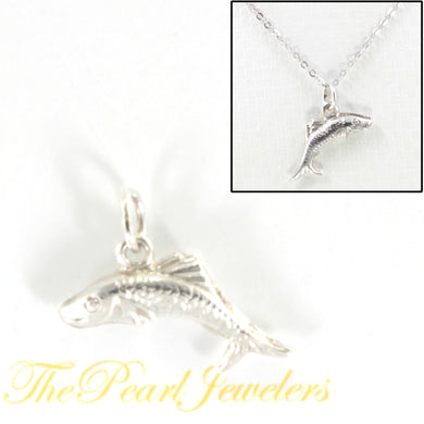 9230228-Solid-925-Sterling-Silver-3-D-Fish-Pendant-Charm-Necklace