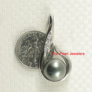 92T0223-Solid-Sterling-Silver-925-Fish-Hook-Natural-Black-Tahitian-Pearl-Pendant