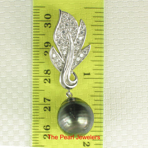 92T0241-Natural-Black-Tahitian-Pearl-Cubic-Zirconia-Flame-Bale-Pendant