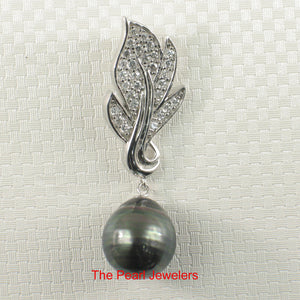 92T0241-Natural-Black-Tahitian-Pearl-Cubic-Zirconia-Flame-Bale-Pendant