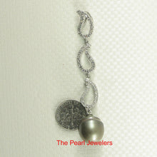Load image into Gallery viewer, 92T0251-Genuine-Baroque-Large-Gray-Tahitian-Pearl-Unique-Pendant