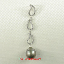 Load image into Gallery viewer, 92T0251-Genuine-Baroque-Large-Gray-Tahitian-Pearl-Unique-Pendant