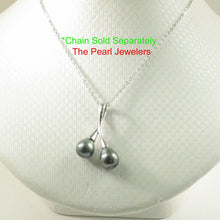 Load image into Gallery viewer, 92T0302-Genuine-Baroque-Twin-Natural-Peacock-Tahitian-Pearl-Cherries-Pendant
