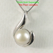 Load image into Gallery viewer, 92T0410-Hawaiian-Tradition-Fish-Hook-Design-Pale-Goldenrod-Tahitian-Pearl-Pendant