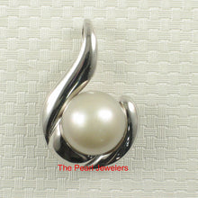 Load image into Gallery viewer, 92T0410-Hawaiian-Tradition-Fish-Hook-Design-Pale-Goldenrod-Tahitian-Pearl-Pendant