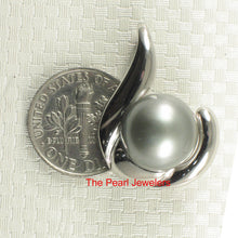Load image into Gallery viewer, 92T0411-Silver-925-Handcrafted-Hawaiian-Fish-Hook-Tahitian-Pearl-Pendant-Necklace