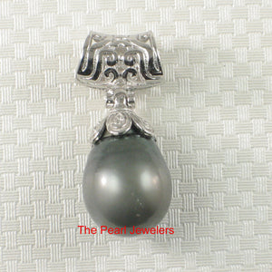 92T0810-Silver-Cup-Genuine-Baroque-Silver-Tone-Tahitian-Pearl-Pendant-Neaclack