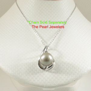 92T1324-Silver-Genuine-Nature-Dark-Khaki-Tahitian-Pearl-Pendants-Necklace