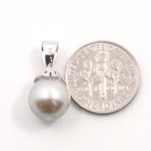 92T2312A-Sterling-Silver-Flower-Bale-Genuine-Tahitian-Pearl-Pendant-Necklace