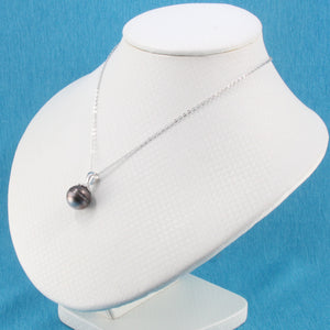 92T2312B-Sterling-Silver-Flower-Bale-Genuine-Black-Tahitian-Pearl-Pendant-Necklace