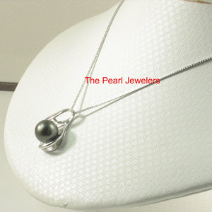 92T0321-Genuine-Black-Green-Tahitian-Pearl-Love-Heart-Pendant-Necklace
