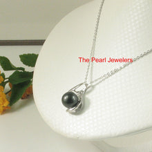Load image into Gallery viewer, 92T0327-Solid-Sterling-Silver-925-Genuine-Embrace-Black-Tahitian-Pearl-Pendants