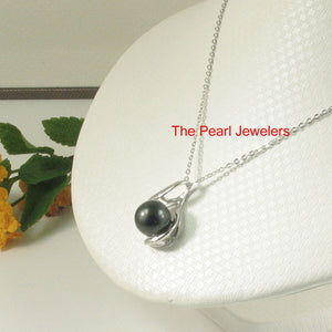 92T0327-Solid-Sterling-Silver-925-Genuine-Embrace-Black-Tahitian-Pearl-Pendants