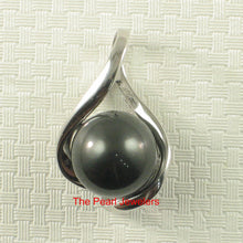 Load image into Gallery viewer, 92T0327-Solid-Sterling-Silver-925-Genuine-Embrace-Black-Tahitian-Pearl-Pendants