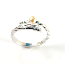 Load image into Gallery viewer, 9300582-Handmade-925-Sterling-Silver-Ring-Peach-Pearl-Gemstone-Ring-Solitaire-Ring-Gift-For-Her