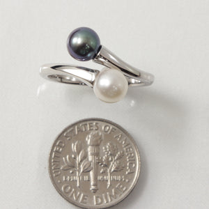 9301094-Sterling-Silver-925-Twin-AAA-Black-White-Cultured-Pearl-Cocktail-Ring