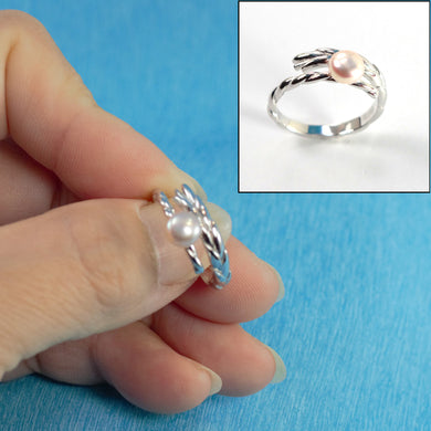 9301582-Solid-Sterling-Silver-.925-Pink-Pearl-Ring-Adjustable-Ring-Size