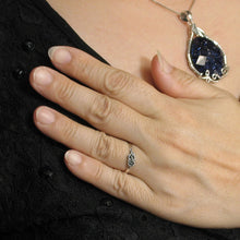 Load image into Gallery viewer, “S” Design Sterling Silver Marcasite Ring