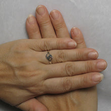 Load image into Gallery viewer, “S” Design Sterling Silver Marcasite Ring