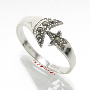 9305081-Sterling-Silver-Studded-Marcasite-Star-Moon-Design-Cocktail-Ring