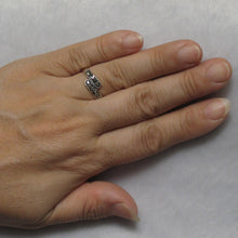 Load image into Gallery viewer, Twin Band Sterling Silver Studded Marcasite Cocktail Ring