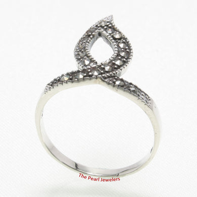 Candle Light Sterling Silver Marcasite Ring