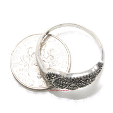Load image into Gallery viewer, 9305181-Beautiful-Silver-Knot-Design-Sterling-Silver-Marcasite-Cocktail-Ring