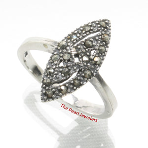 9305191-Beautiful-Eye-Shape-Sterling-Silver-Studded-Marcasite-Cocktail-Ring