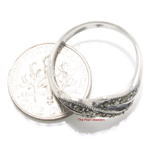 9305201-Twist-Infinity-Sterling-Silver-Diamond-Cut-Marcasite-Band-Ring
