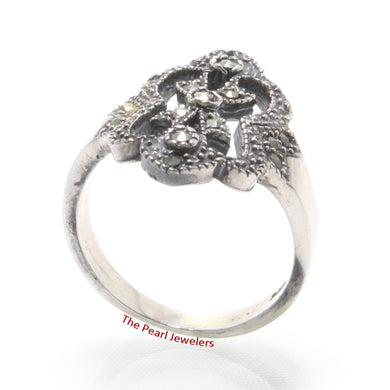 9305281-Maltese-Cross-Sterling-Silver-Studded-Diamond-Cut-Marcasite-Cocktail-Ring