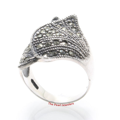 Sterling Silver Wrapped in Love Marcasite Ring