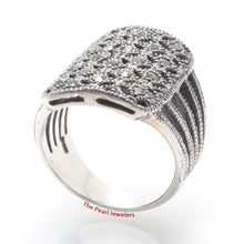 Load image into Gallery viewer, Sterling Silver Filigree Shield Marcasite Ring