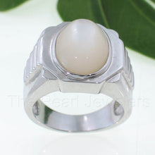 Load image into Gallery viewer, 9310020-Sterling-Silver-Men’s-Ring-Bezel-11x16mm-Mother-of-Pearl
