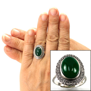9310123-Hand-Crafted-Sterling-Silver-Green-Agate-Solitaire-Ring
