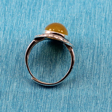 Load image into Gallery viewer, 9310124-Hand-Crafted-Sterling-Silver-Honey-Agate-Solitaire-Ring