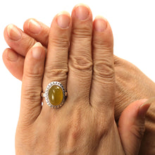 Load image into Gallery viewer, 9310134-Honey-Agate-Hand-Crafted-Sterling-Silver-Solitaire-Ring