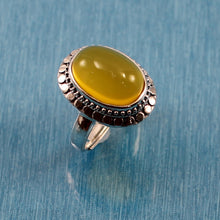 Load image into Gallery viewer, 9310134-Honey-Agate-Hand-Crafted-Sterling-Silver-Solitaire-Ring