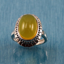 Load image into Gallery viewer, 9310134-Honey-Agate-Hand-Crafted-Sterling-Silver-Solitaire-Ring