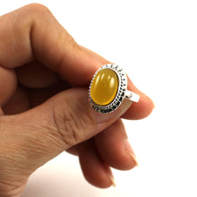 Load image into Gallery viewer, 9310134-Honey-Agate-Hand-Crafted-Sterling-Silver-Solitaire-Ring