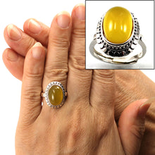 Load image into Gallery viewer, 9310134-Honey-Agate-Hand-Crafted-Sterling-Silver-Solitaire-Ring