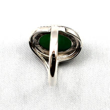 Load image into Gallery viewer, 9310143-Hand-Crafted-Sterling-Silver-Green-Agate-Solitaire-Ring